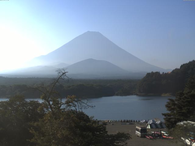 精進湖からの富士山