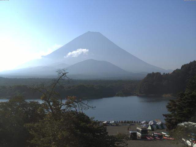 精進湖からの富士山