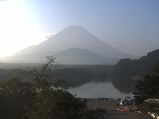 精進湖からの富士山