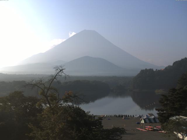 精進湖からの富士山