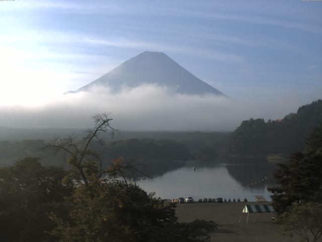 精進湖からの富士山