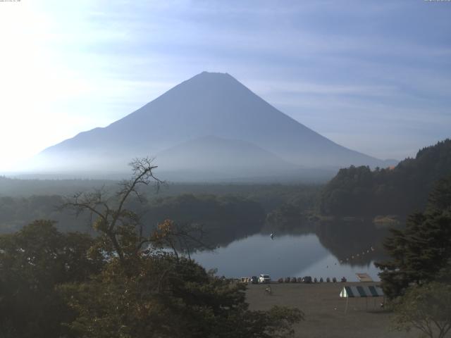 精進湖からの富士山