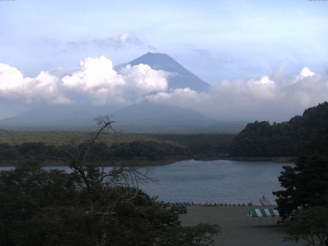 精進湖からの富士山