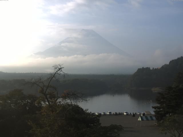精進湖からの富士山
