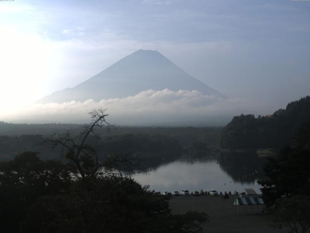 精進湖からの富士山