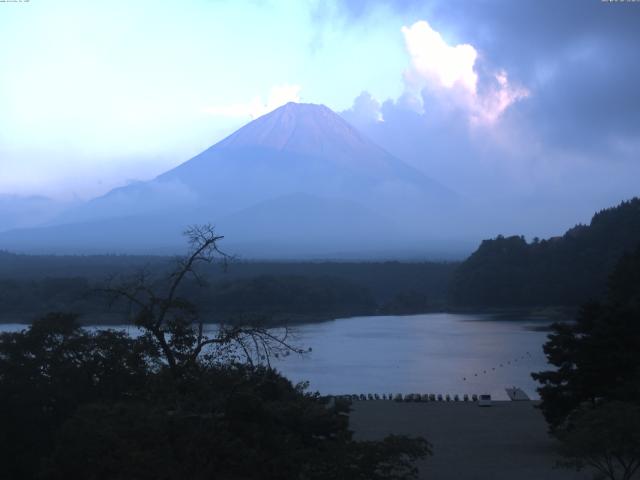精進湖からの富士山