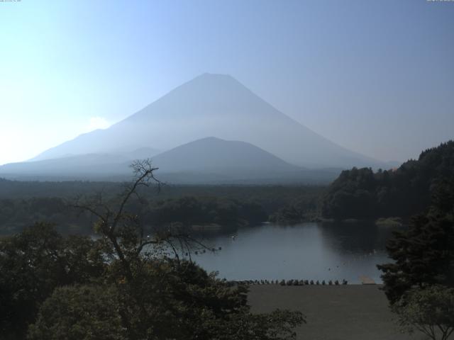 精進湖からの富士山