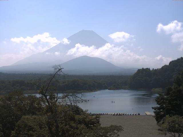 精進湖からの富士山