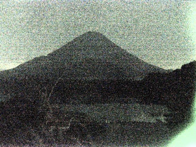 精進湖からの富士山