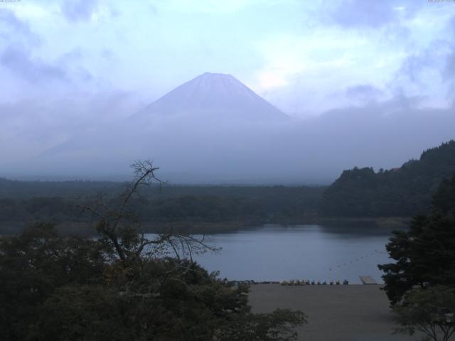 精進湖からの富士山