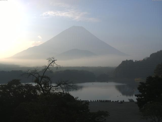 精進湖からの富士山