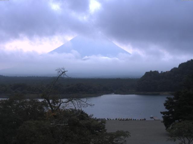 精進湖からの富士山