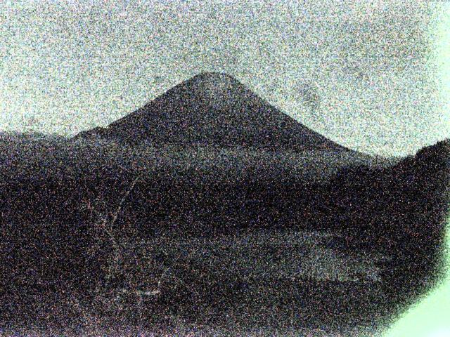 精進湖からの富士山