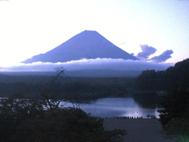 精進湖からの富士山