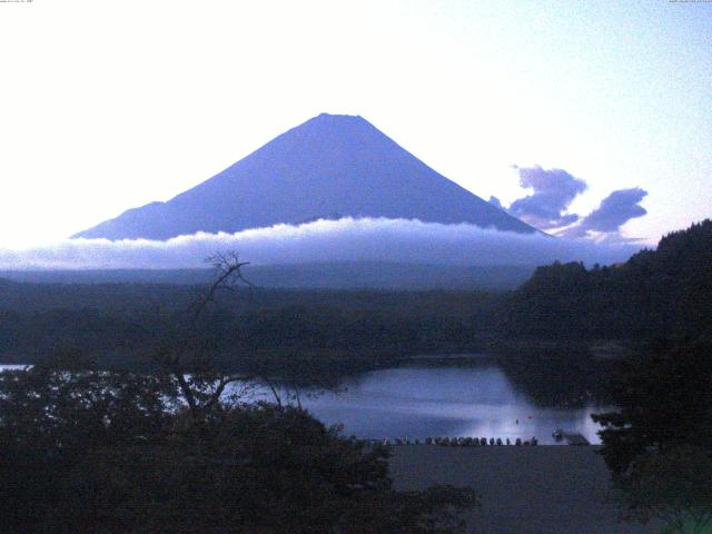 精進湖からの富士山
