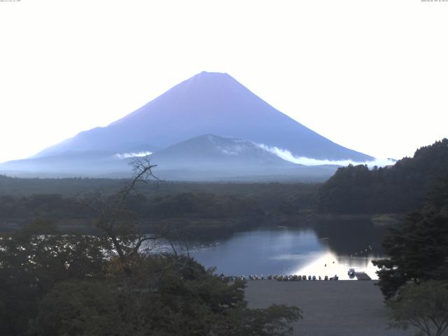 精進湖からの富士山