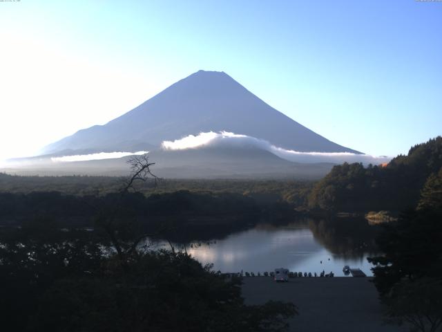 精進湖からの富士山
