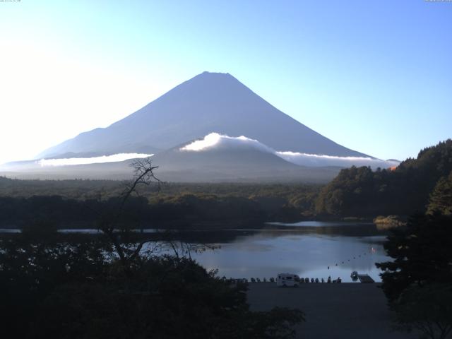 精進湖からの富士山