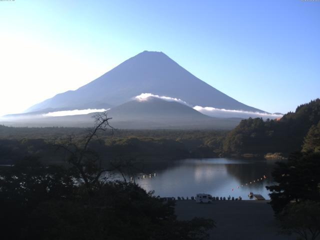 精進湖からの富士山