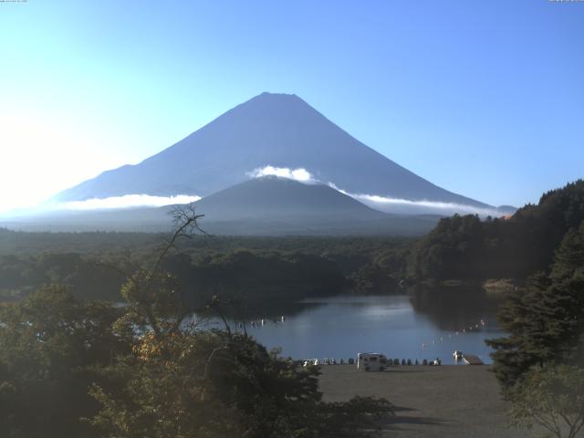 精進湖からの富士山