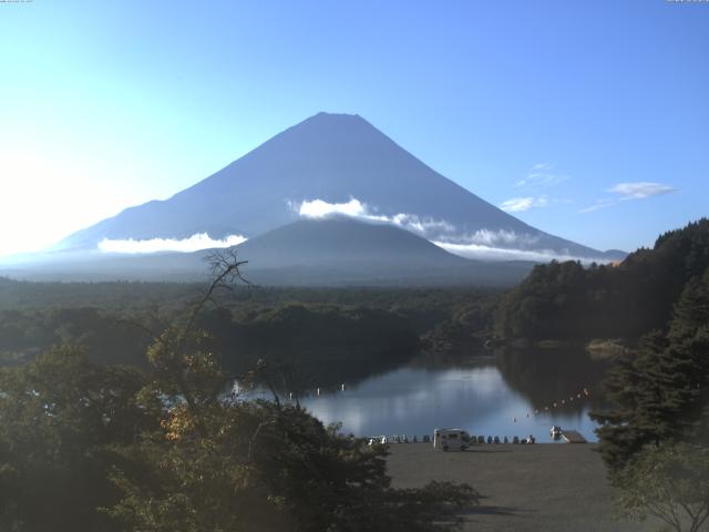 精進湖からの富士山