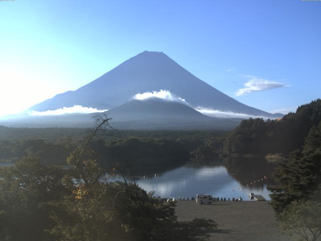 精進湖からの富士山