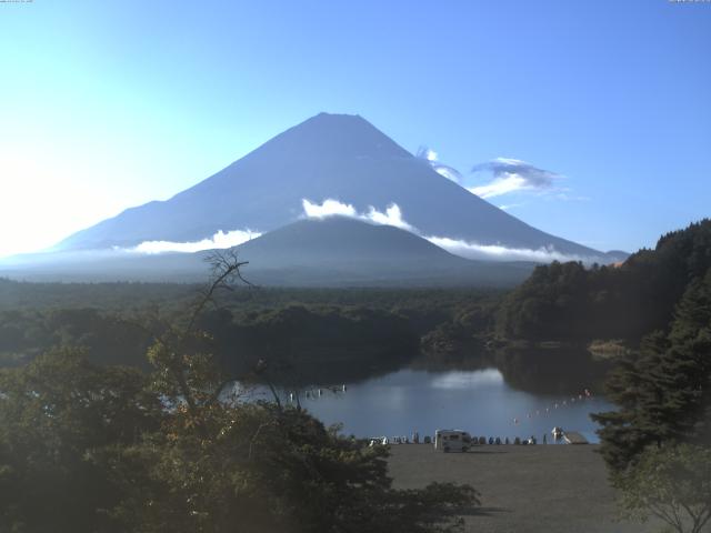 精進湖からの富士山