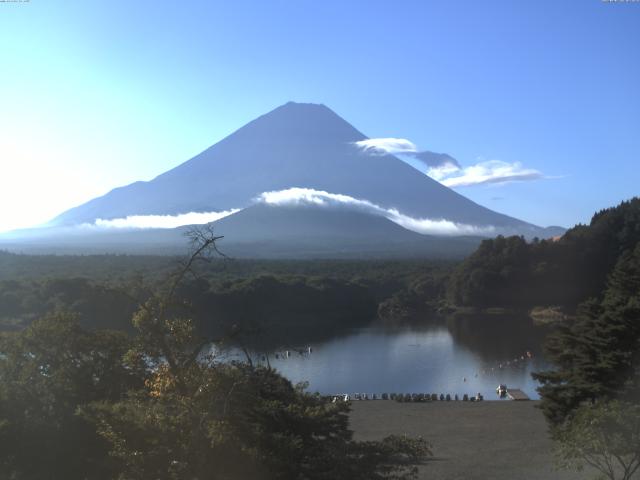 精進湖からの富士山