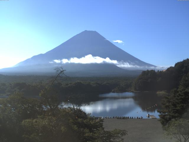 精進湖からの富士山