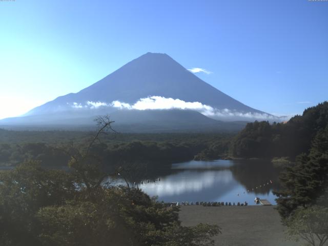 精進湖からの富士山