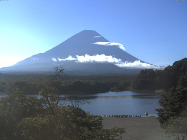 精進湖からの富士山