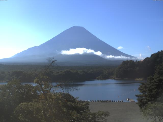 精進湖からの富士山