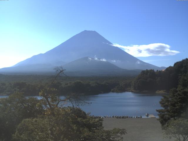 精進湖からの富士山