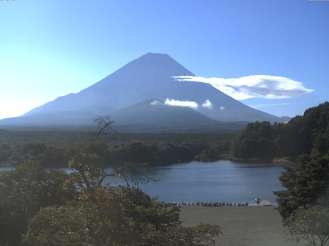 精進湖からの富士山