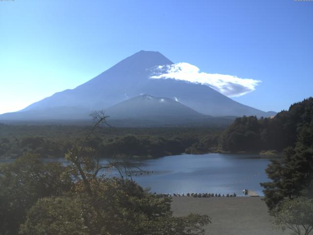 精進湖からの富士山