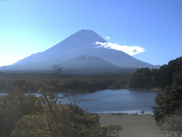 精進湖からの富士山