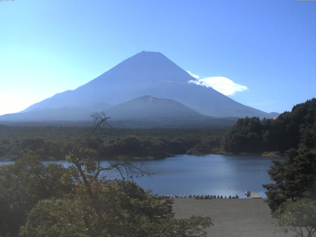 精進湖からの富士山
