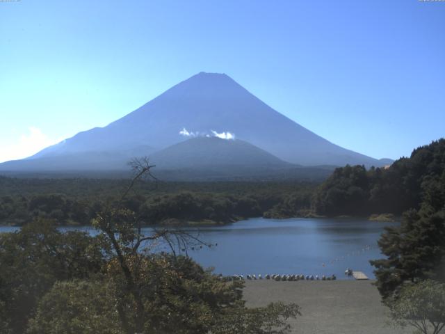 精進湖からの富士山