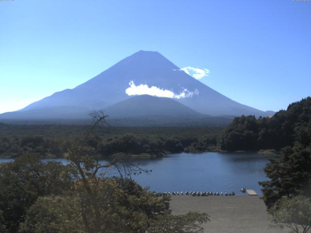 精進湖からの富士山
