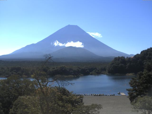 精進湖からの富士山