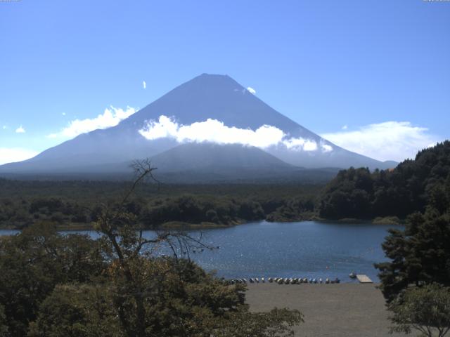 精進湖からの富士山