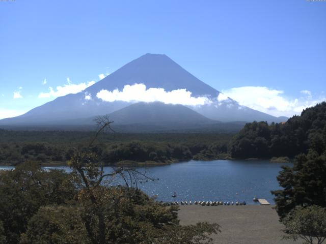 精進湖からの富士山