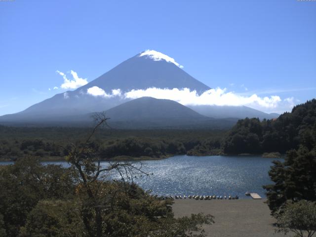 精進湖からの富士山