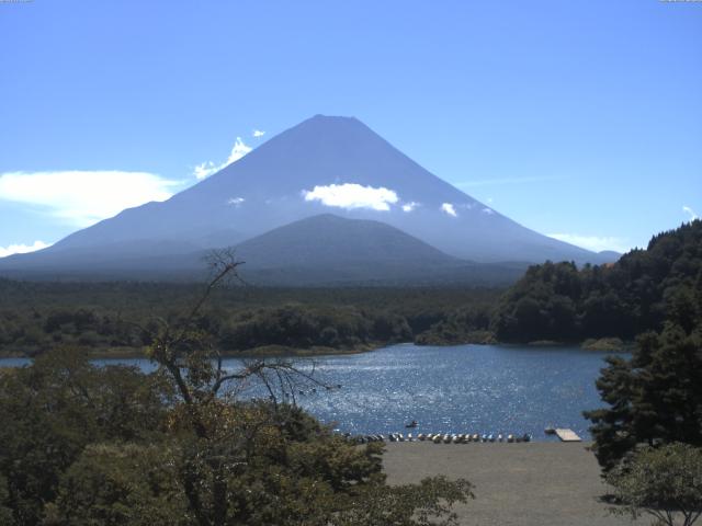 精進湖からの富士山