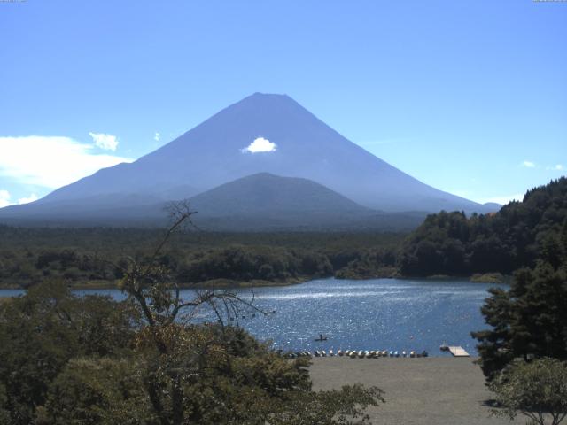 精進湖からの富士山
