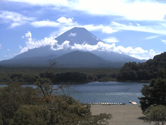 精進湖からの富士山
