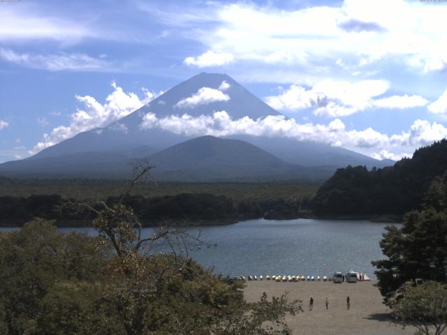 精進湖からの富士山