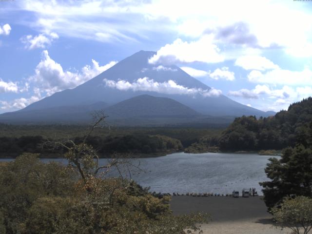精進湖からの富士山
