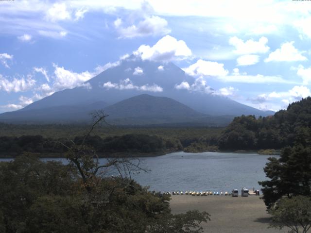 精進湖からの富士山