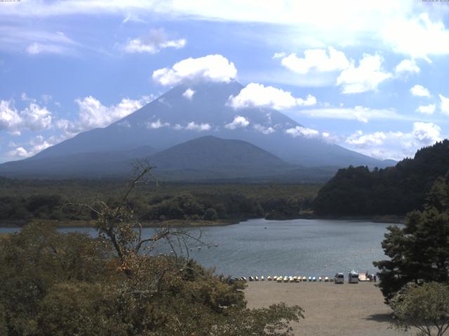 精進湖からの富士山